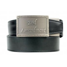Nexbelt® The 2nd Amendment Pewter Buckle Black PreciseFit™ EDC Belt